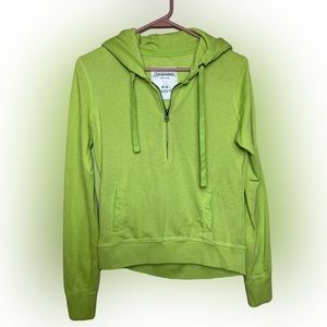Aeropostale Hoodie Green Medium 1/4 Zip Pullover